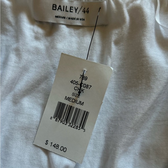 Bailey 44 White Off-Shoulder Blouse with Tie Sleeves - Picture 15 of 16